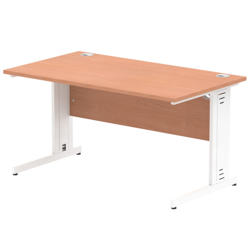 Surge 1400mm Straight Desk Cable Managed Leg - Image 9