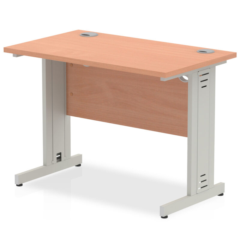 Surge 1000mm Slimline Desk Cable Managed Leg