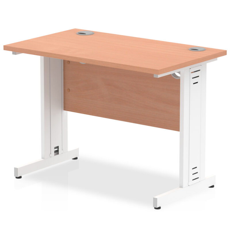 Surge 1000mm Slimline Desk Cable Managed Leg - Image 2