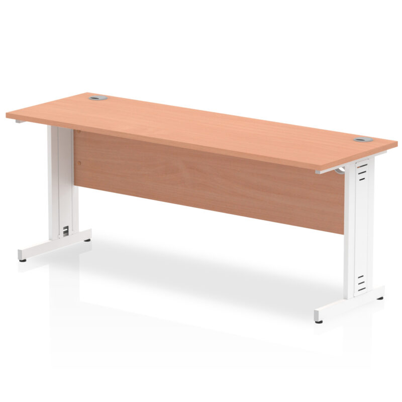 Surge 1800mm Slimline Desk Cable Managed Leg - Image 2