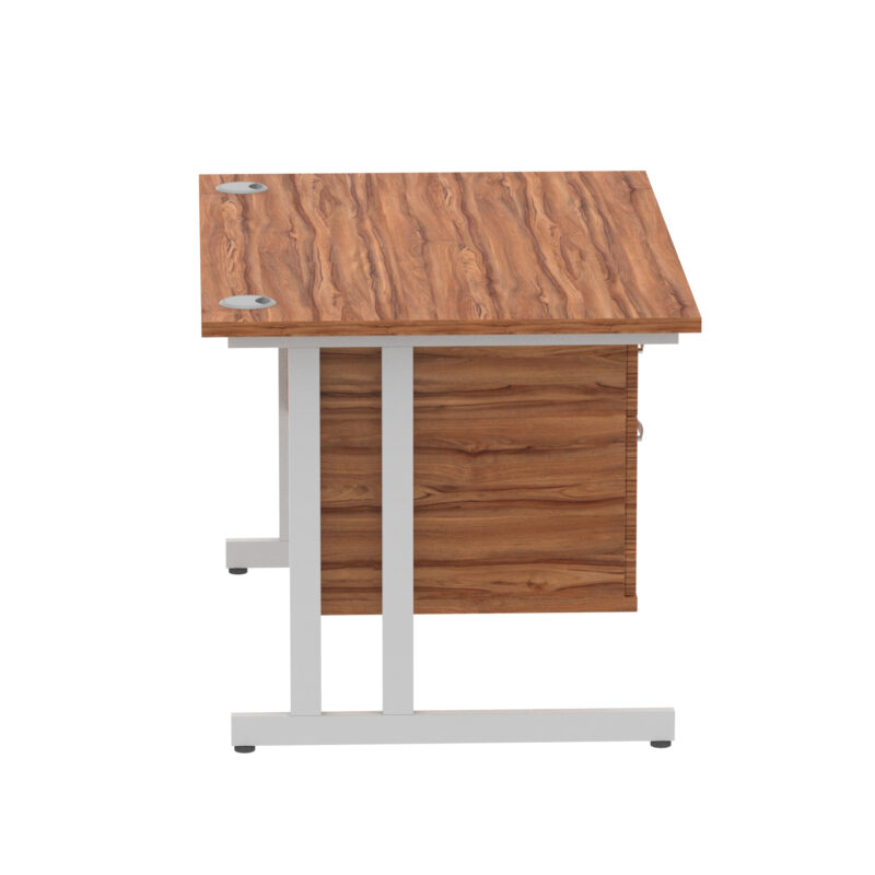 Surge 1200mm Cantilever Straight Desk With Single Fixed Pedestal - Image 102
