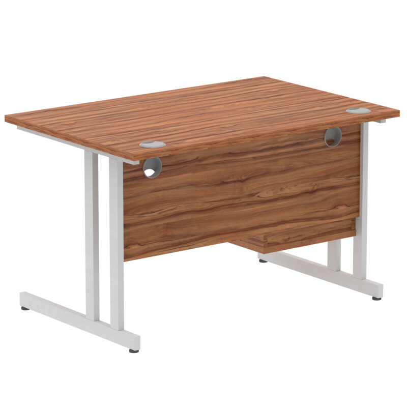 Surge 1200mm Cantilever Straight Desk With Single Fixed Pedestal - Image 105