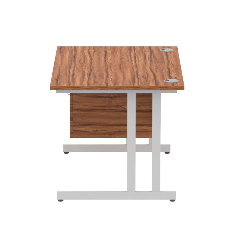 Surge 1200mm Cantilever Straight Desk With Single Fixed Pedestal - Image 106
