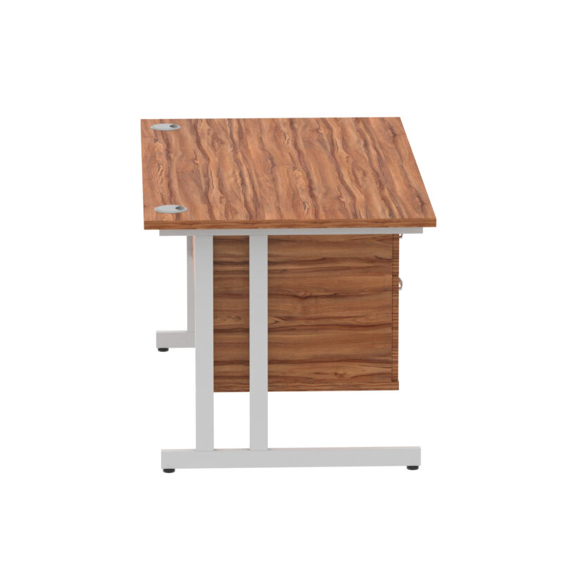Surge 1400mm Cantilever Straight Desk With Single Fixed Pedestal - Image 102