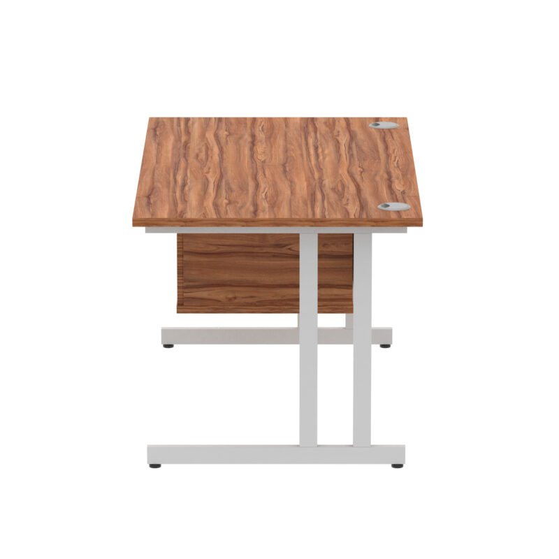 Surge 1400mm Cantilever Straight Desk With Single Fixed Pedestal - Image 106