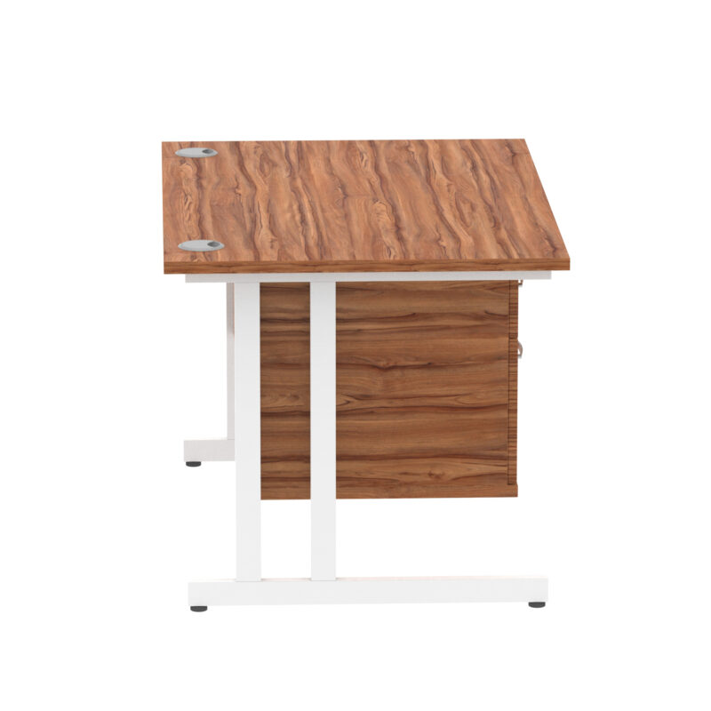 Surge 1200mm Cantilever Straight Desk With Single Fixed Pedestal - Image 43