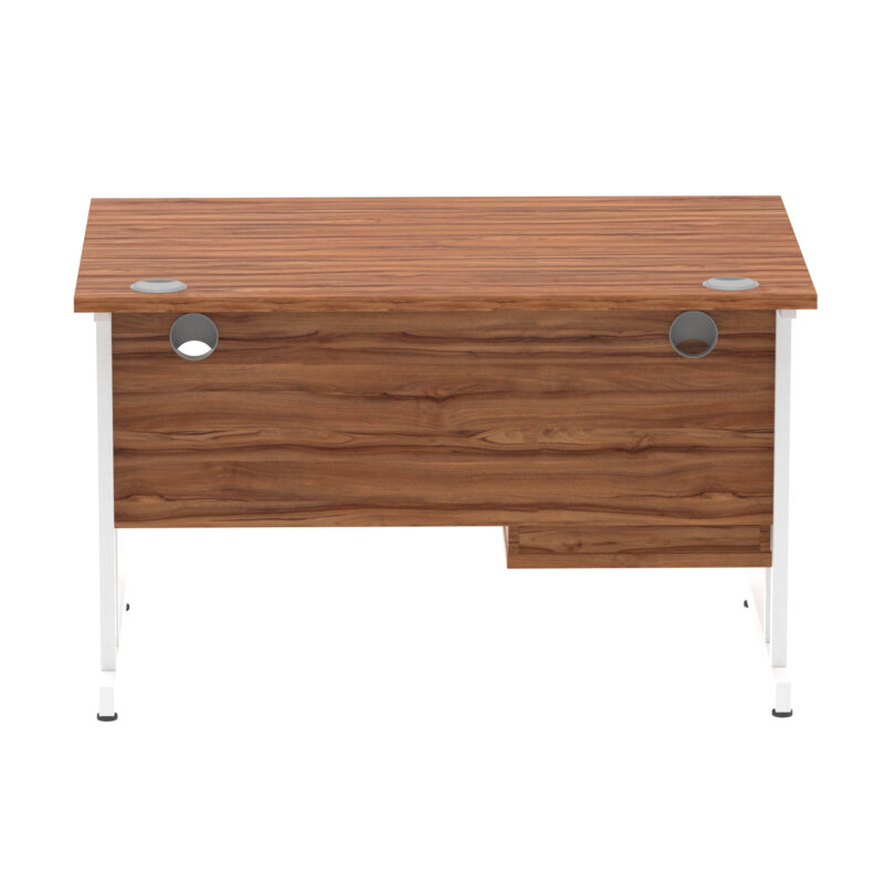 Surge 1200mm Cantilever Straight Desk With Single Fixed Pedestal - Image 45