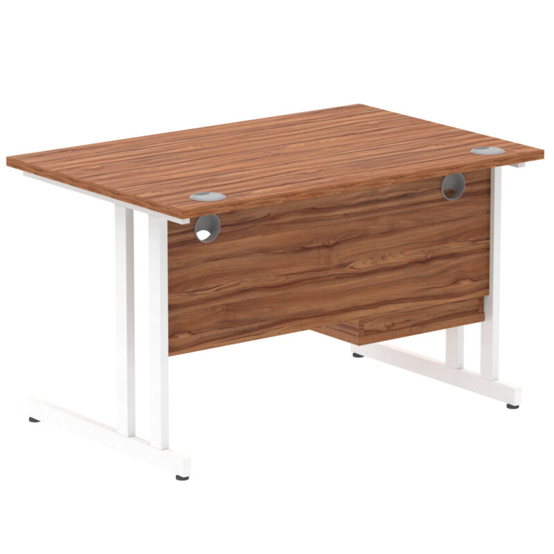 Surge 1200mm Cantilever Straight Desk With Single Fixed Pedestal - Image 46