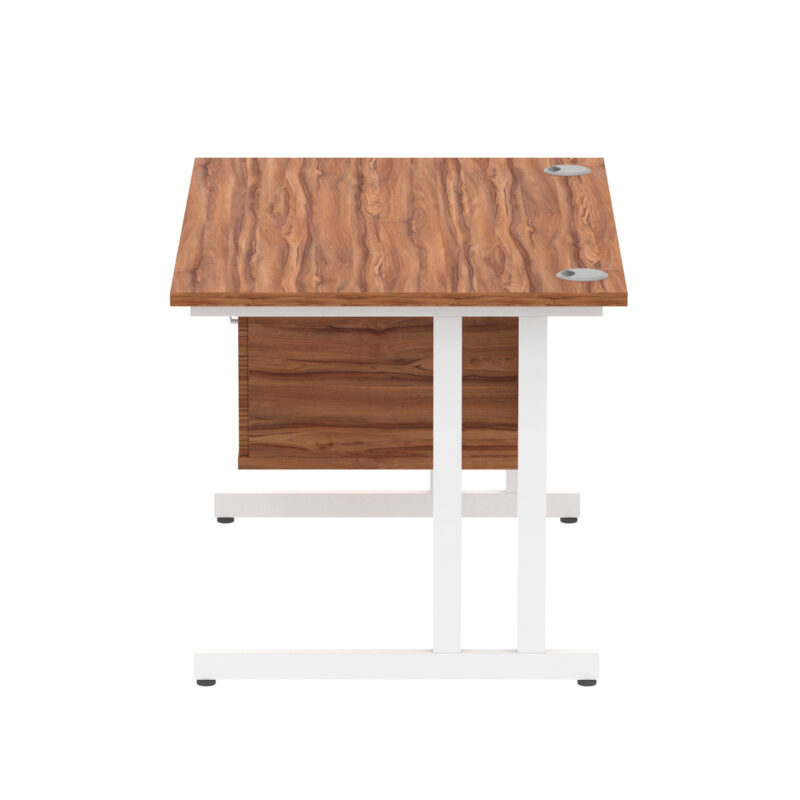 Surge 1200mm Cantilever Straight Desk With Single Fixed Pedestal - Image 47
