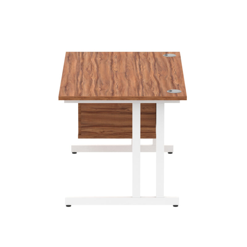 Surge 1400mm Cantilever Straight Desk With Single Fixed Pedestal - Image 47