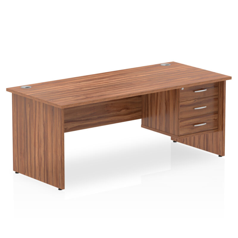 Surge 1800mm Panel End Straigh Desk With Single Fixed Pedestal - Image 24