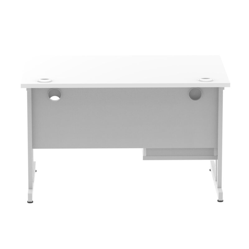 Surge 1200mm Cantilever Straight Desk With Single Fixed Pedestal - Image 114