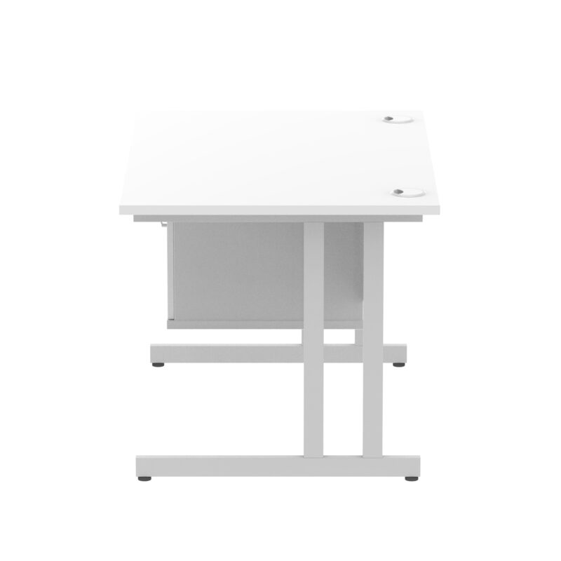 Surge 1200mm Cantilever Straight Desk With Single Fixed Pedestal - Image 116
