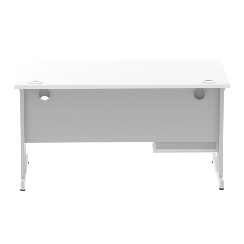 Surge 1400mm Cantilever Straight Desk With Single Fixed Pedestal - Image 114