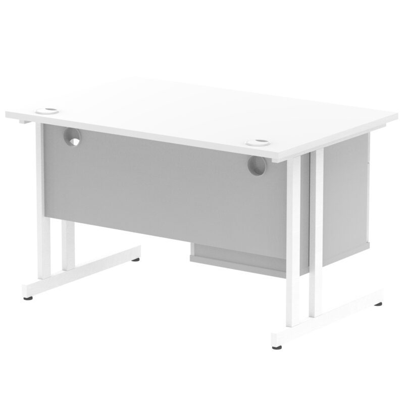 Surge 1200mm Cantilever Straight Desk With Single Fixed Pedestal - Image 54