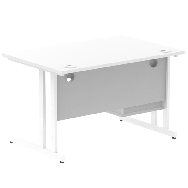 Surge 1200mm Cantilever Straight Desk With Single Fixed Pedestal - Image 56
