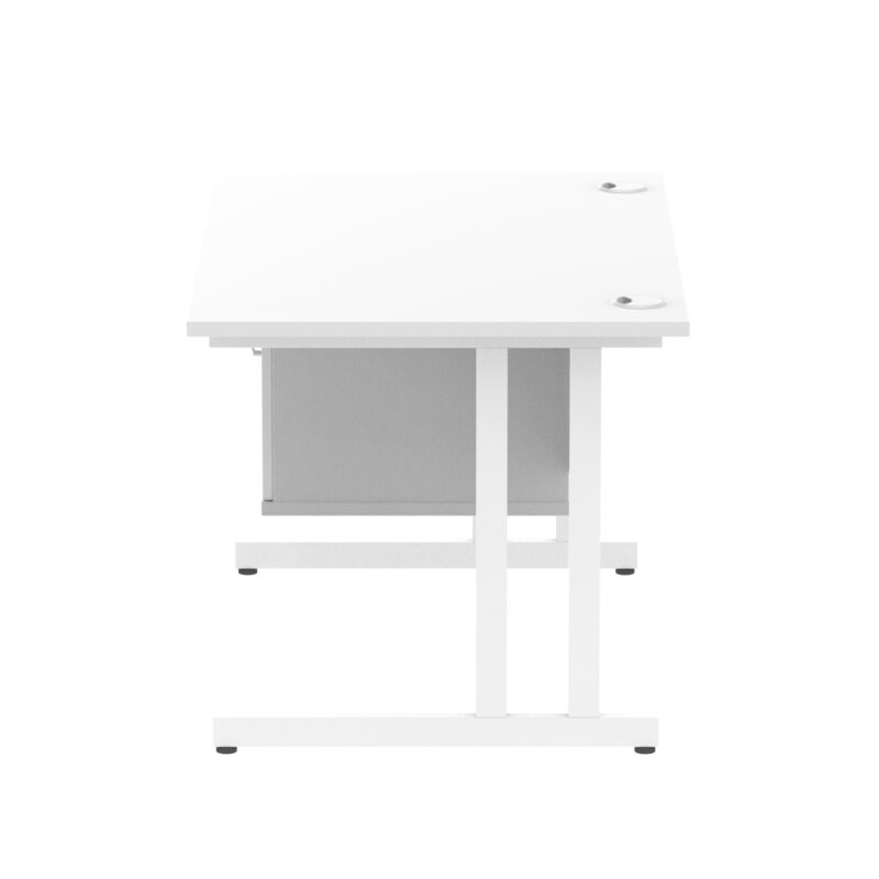 Surge 1200mm Cantilever Straight Desk With Single Fixed Pedestal - Image 57