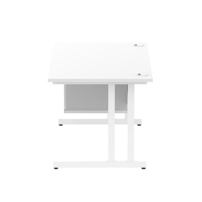 Surge 1400mm Cantilever Straight Desk With Single Fixed Pedestal - Image 57
