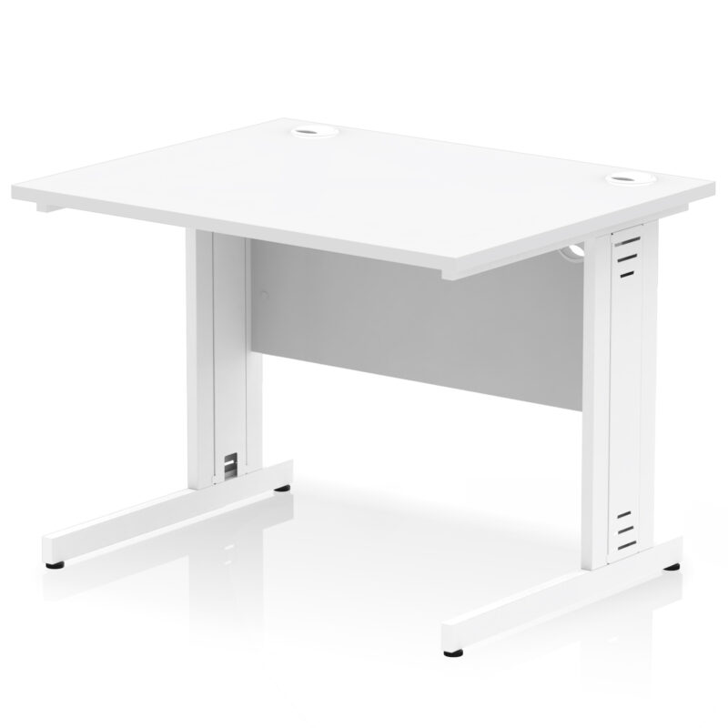 Surge 1000mm Straight Desk Cable Managed Leg - Image 89