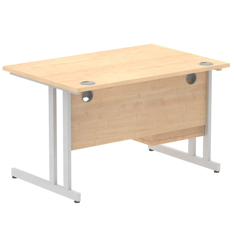 Surge 1200mm Cantilever Straight Desk With Single Fixed Pedestal - Image 85