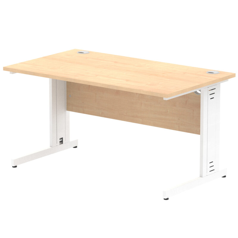Surge 1400mm Straight Desk Cable Managed Leg - Image 41