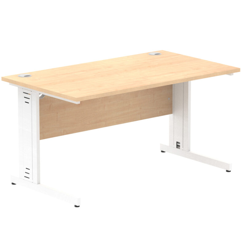 Surge 1400mm Straight Desk Cable Managed Leg - Image 43