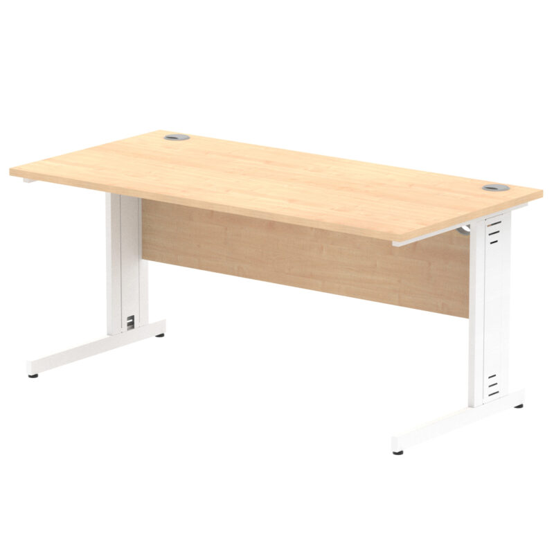 Surge 1600mm Straight Desk Cable Managed Leg - Image 41