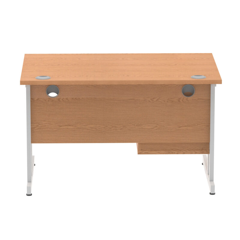 Surge 1200mm Cantilever Straight Desk With Single Fixed Pedestal - Image 94