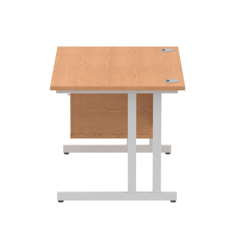 Surge 1200mm Cantilever Straight Desk With Single Fixed Pedestal - Image 96