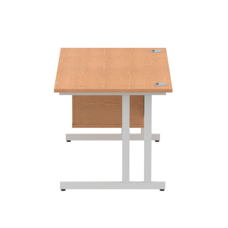 Surge 1400mm Cantilever Straight Desk With Single Fixed Pedestal - Image 96
