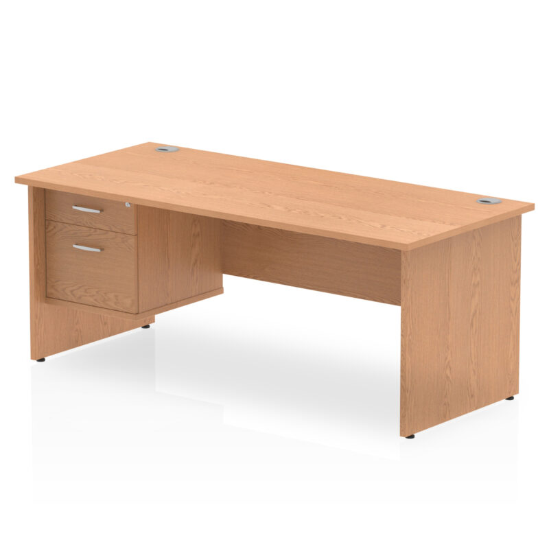 Surge 1800mm Panel End Straigh Desk With Single Fixed Pedestal - Image 15