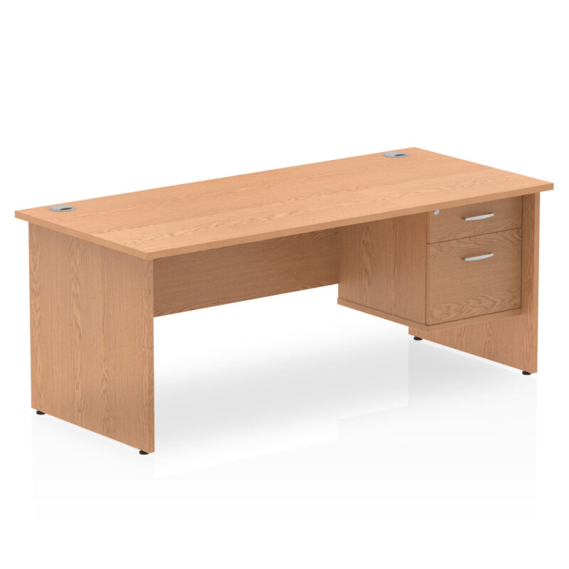 Surge 1800mm Panel End Straigh Desk With Single Fixed Pedestal - Image 16