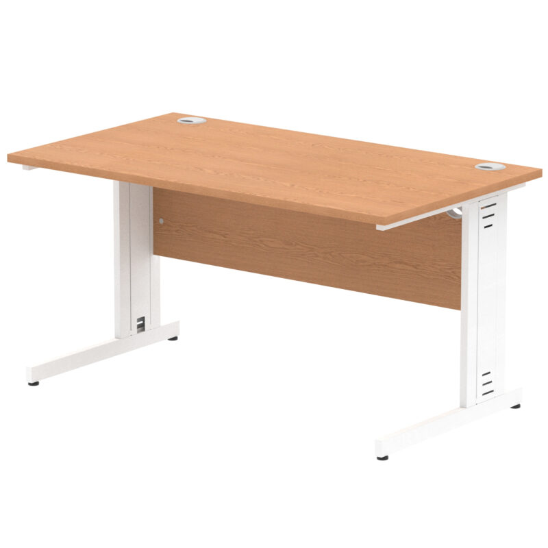Surge 1400mm Straight Desk Cable Managed Leg - Image 57