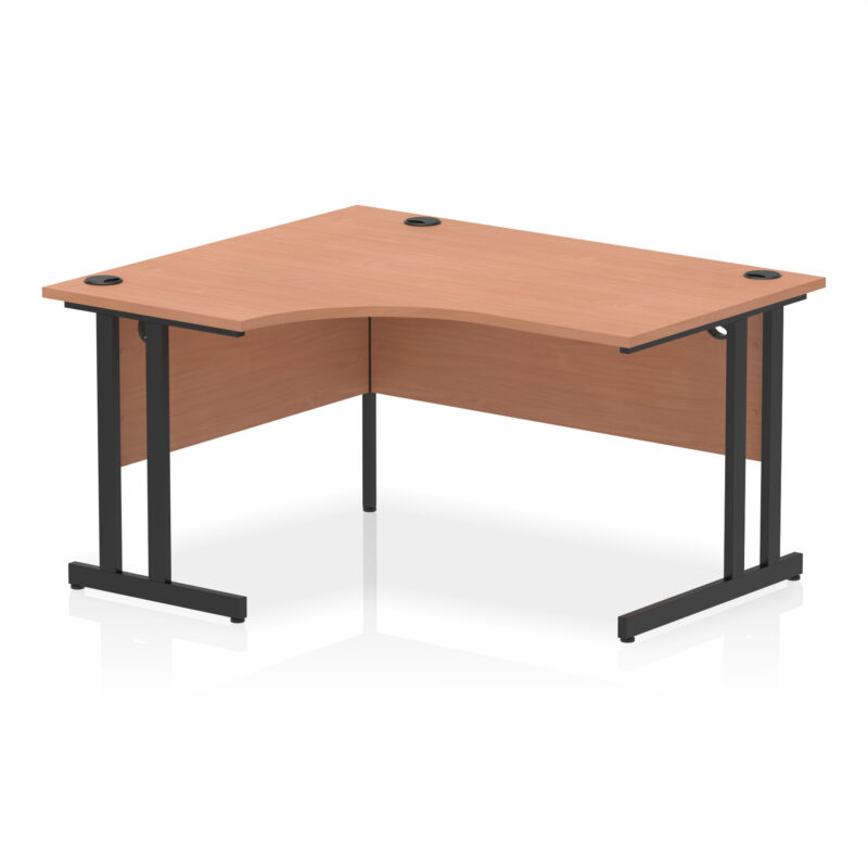 Surge 1400mm Left Crescent Desk Cantilever Leg - Image 13