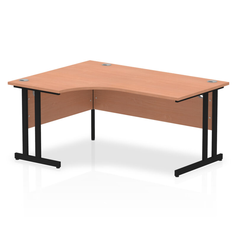 Surge 1600mm Left Crescent Desk Cantilever Leg - Image 13