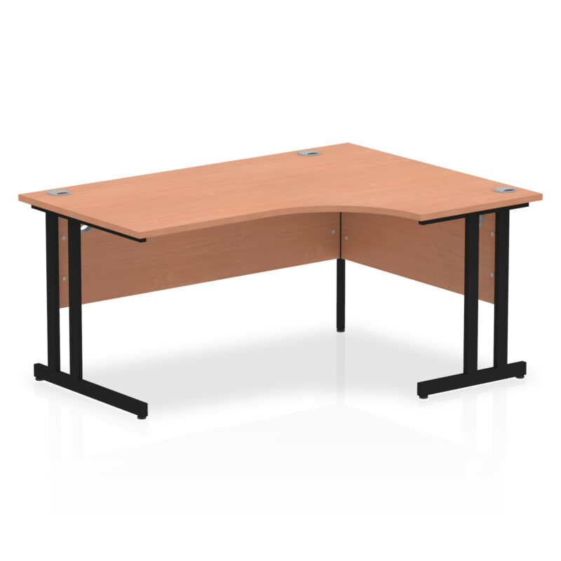 Surge 1600mm Right Crescent Desk Cantilever Leg - Image 13