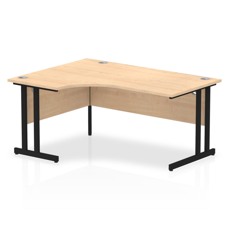 Surge 1600mm Left Crescent Desk Cantilever Leg - Image 15