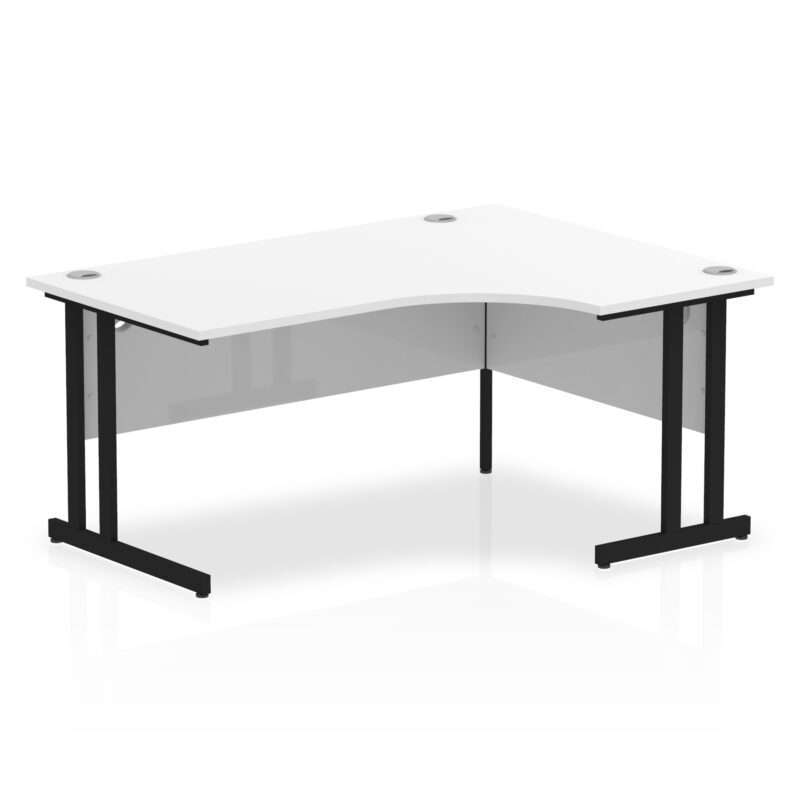 Surge 1600mm Right Crescent Desk Cantilever Leg - Image 18