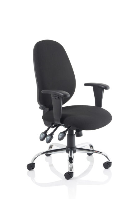 Porto Medium Back Task Operator Office Chair with Height Adjustable Arms