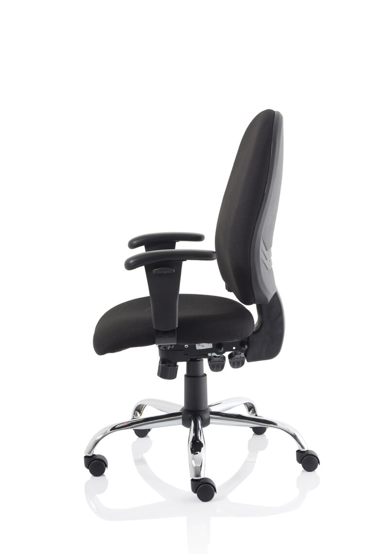 Porto Medium Back Task Operator Office Chair with Height Adjustable Arms - Image 4