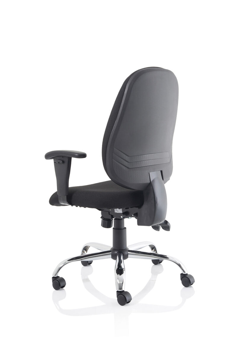Porto Medium Back Task Operator Office Chair with Height Adjustable Arms - Image 5
