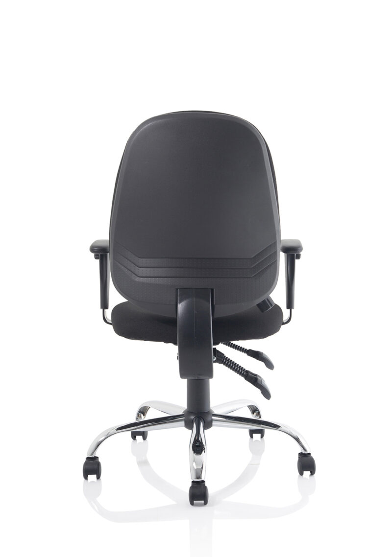 Porto Medium Back Task Operator Office Chair with Height Adjustable Arms - Image 6