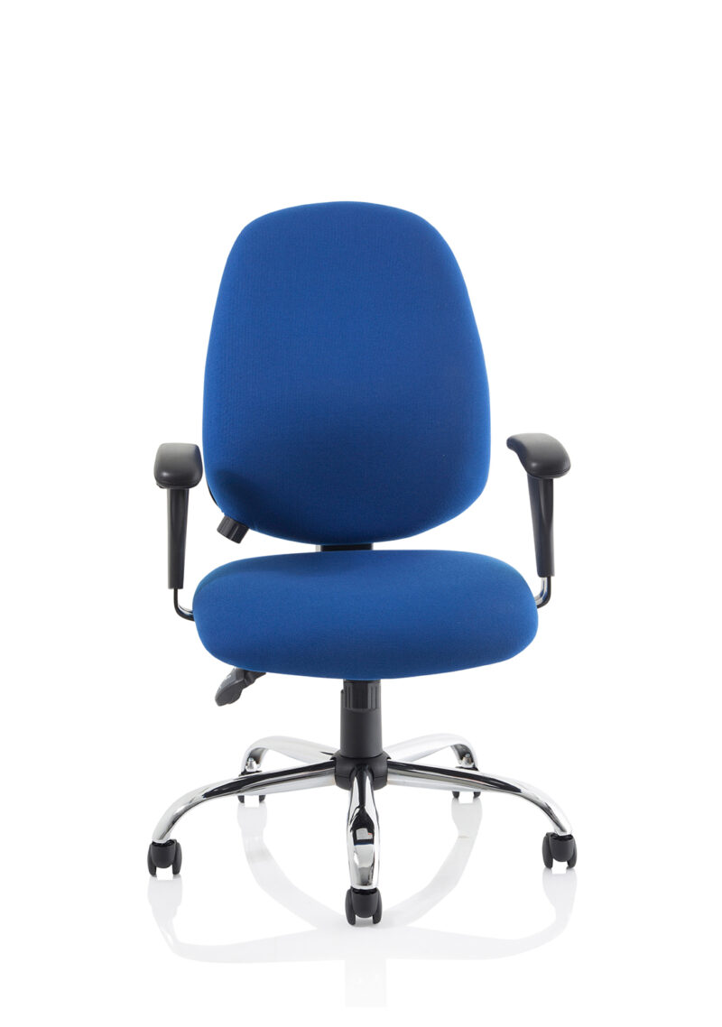 Porto Medium Back Task Operator Office Chair with Height Adjustable Arms - Image 10
