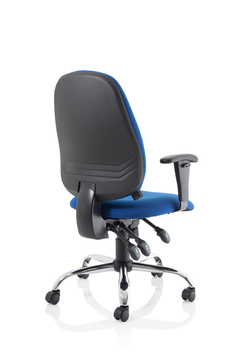 Porto Medium Back Task Operator Office Chair with Height Adjustable Arms - Image 15