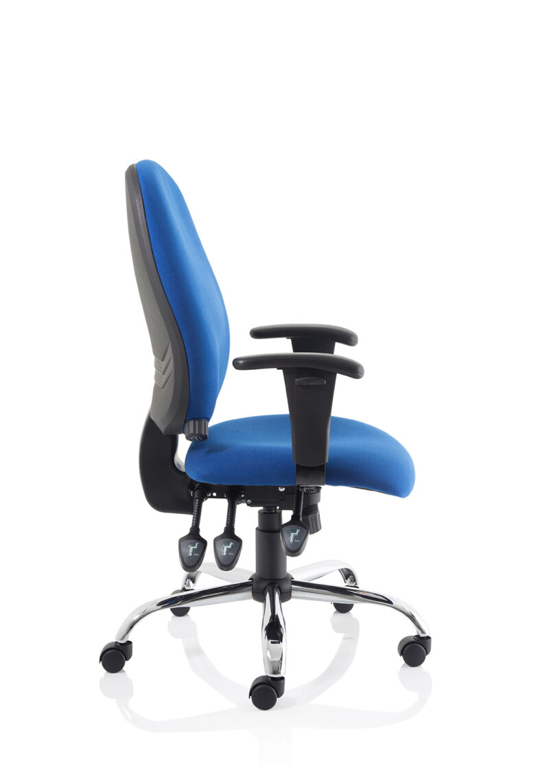 Porto Medium Back Task Operator Office Chair with Height Adjustable Arms - Image 16