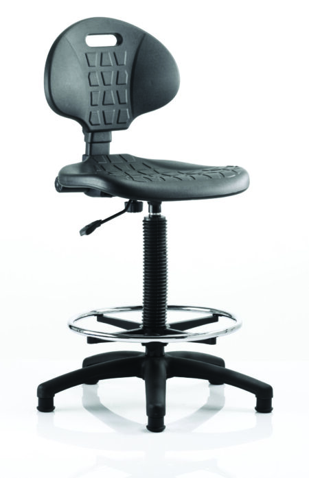 Seville Polyurethane Medium Back Hi Rise Draughtsman Task Operator Office Chair