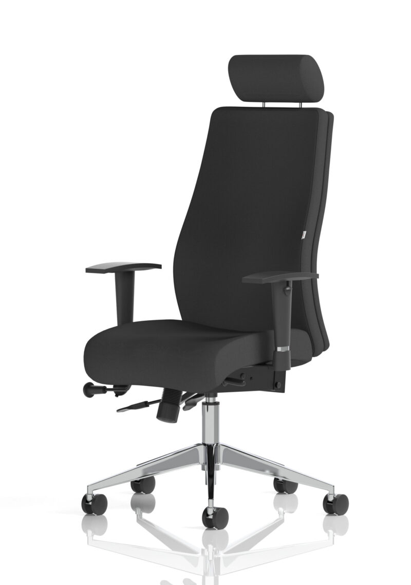 Obsidian High Back Ergonomic Posture Chair with Height Adjustable Arms - Image 11