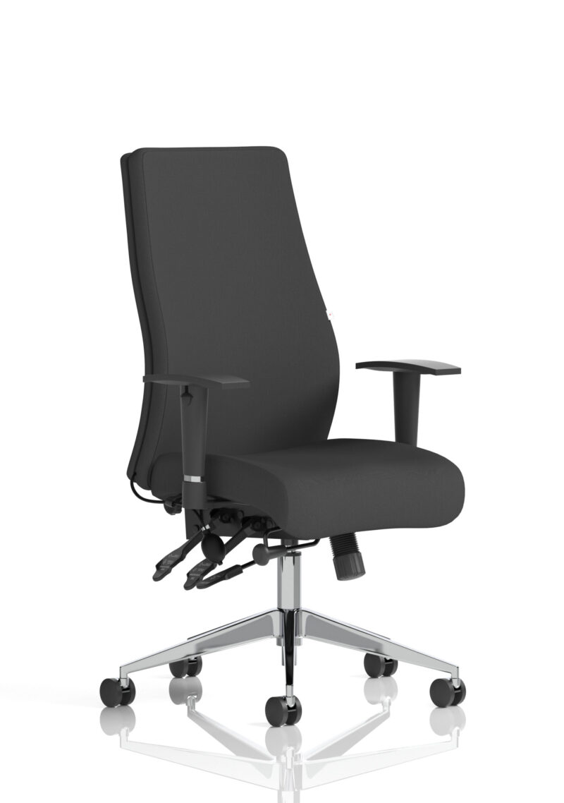 Obsidian High Back Ergonomic Posture Chair with Height Adjustable Arms