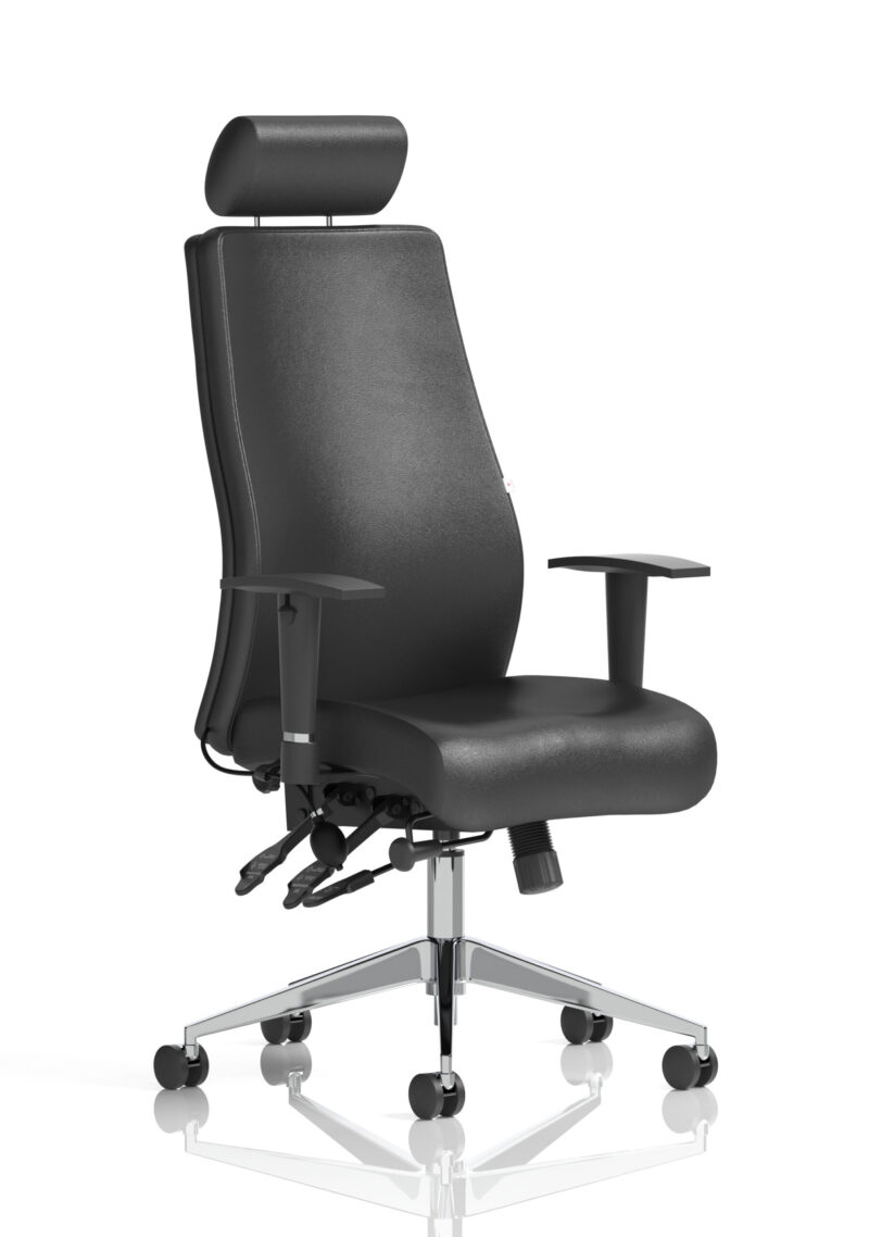 Obsidian High Back Ergonomic Posture Chair with Height Adjustable Arms - Image 25