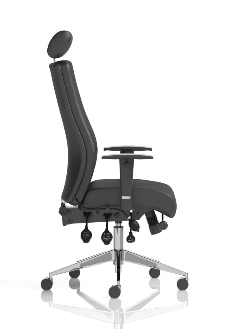 Obsidian High Back Ergonomic Posture Chair with Height Adjustable Arms - Image 32